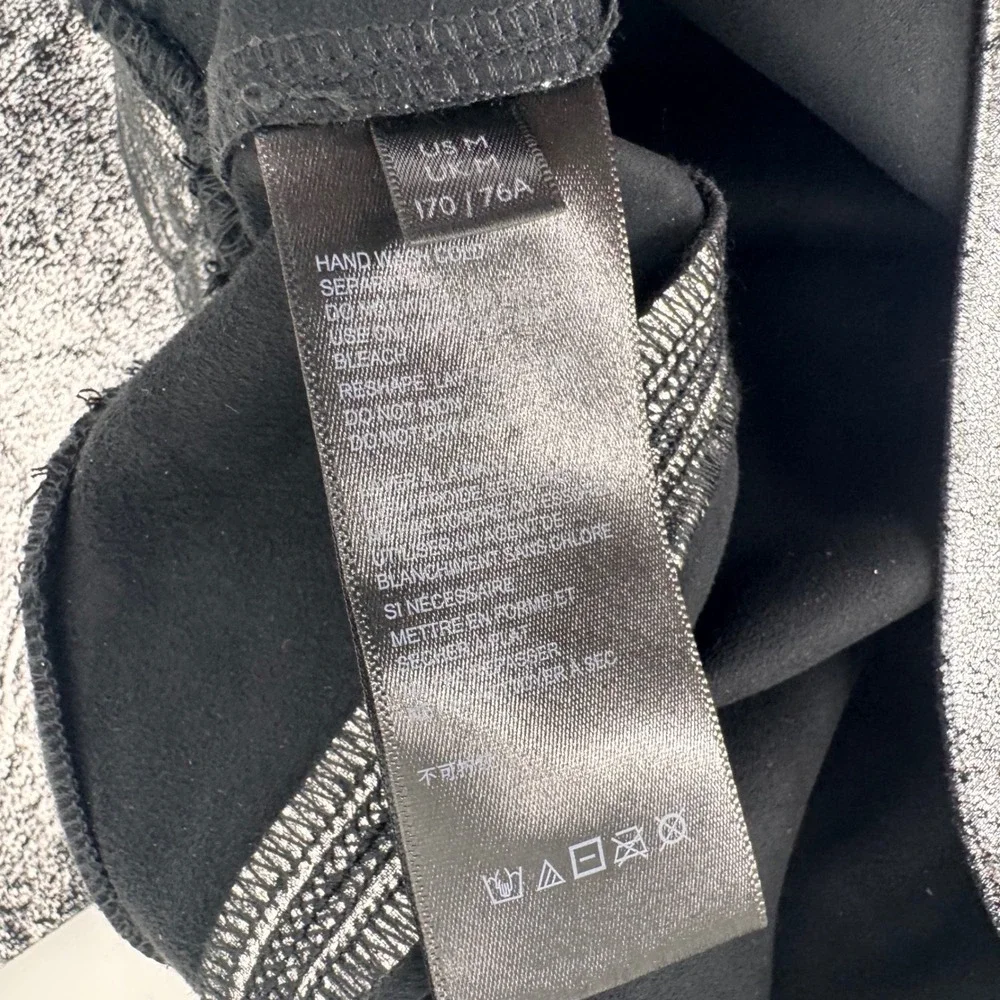 Free People Silver Metallic Crackle High Waisted Leggings Womens‎ Size Medium